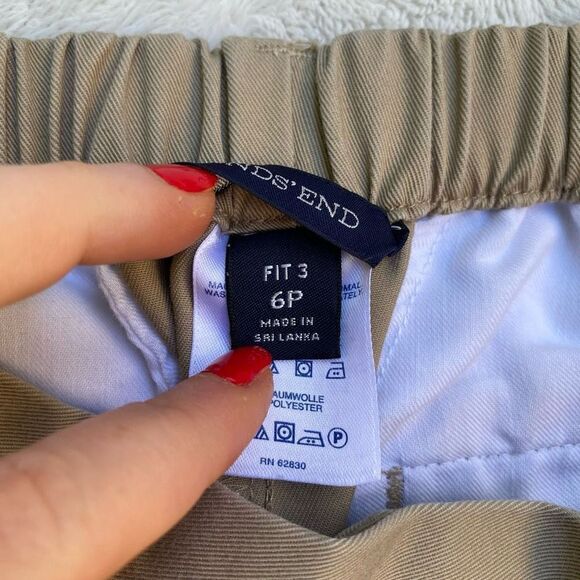 Lands’ End High Waist Khaki Chino Shorts - Picture 4 of 5